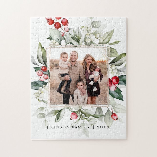 Puzzle Photo de la famille Berry d'hiver (Vertical)
