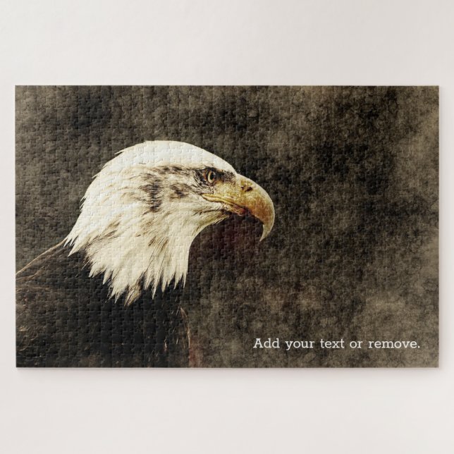 Puzzle Photo de portrait dramatique de l'aigle chauve amé (Horizontal)