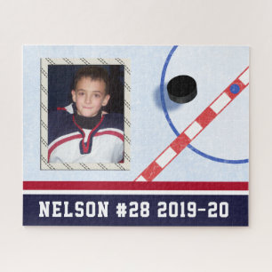 Puzzle Photo du joueur de hockey sur glace Cool