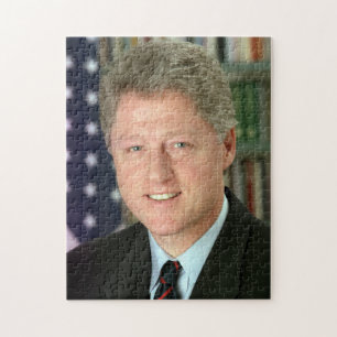 Puzzle Photo du président Bill Clinton à la Maison Blanch