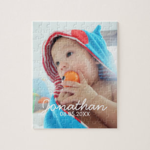 Puzzle Photo faite sur commande avec le nom et la date