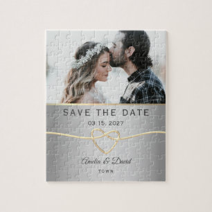 Puzzle Photo Mariage Enregistrer La Date
