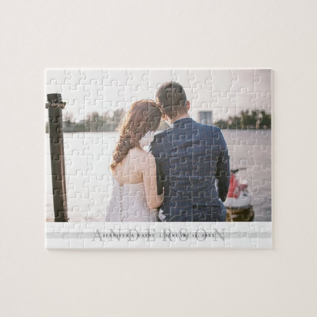 Puzzle photo Mariage personnalisé (Horizontal)