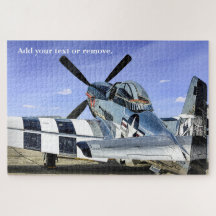 Photo militaire d'un avion de chasse P-51 Mustang 