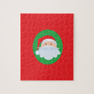 Puzzle photo père Noël 8x10 avec boîte cadeau