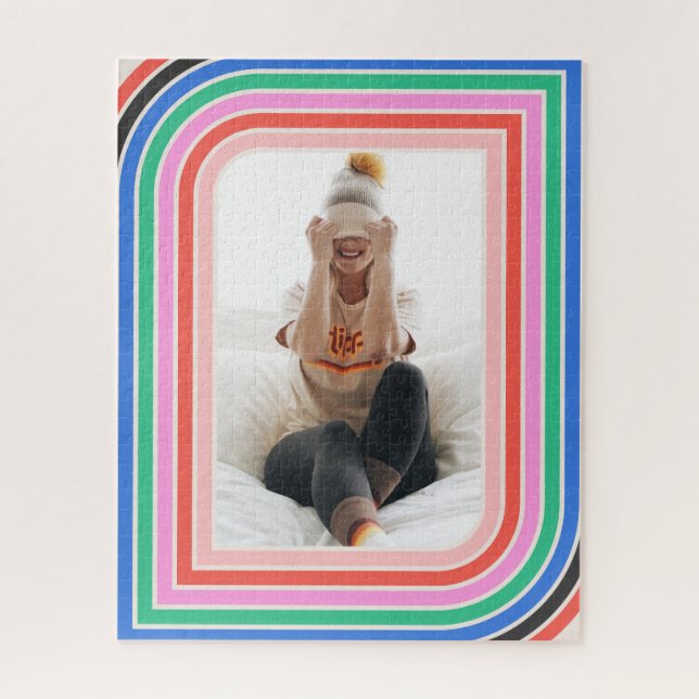 Puzzle photo personnalisable des années 1970 Retro (Vertical)