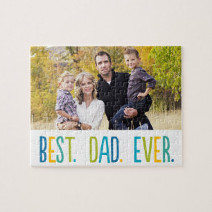 Puzzle photo personnalisé de meilleur père jamais