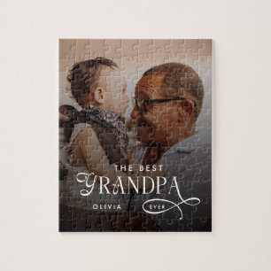 Puzzle Photo personnalisé du meilleur grand-père moderne