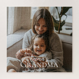 Puzzle Photo personnalisé et texte personnalisé Grand-mèr