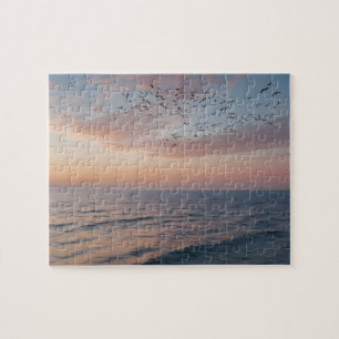 Puzzle Photo personnalisée Sunset Beach Waves personnalis