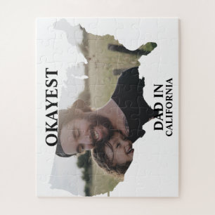 Puzzle Photo personnalisée USA Okayest papa Fête des père
