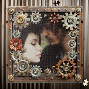 Puzzle Photo romantique personnalisé Steampunk