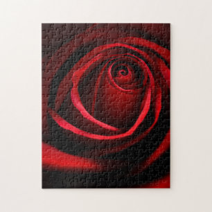 Puzzle photo Rose Rouge 11x14 avec coffret-cadeau