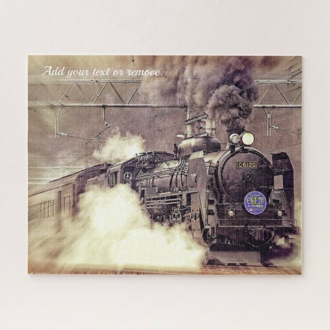 Puzzle Photo sur mesure et spectaculaire de la locomotive (Horizontal)