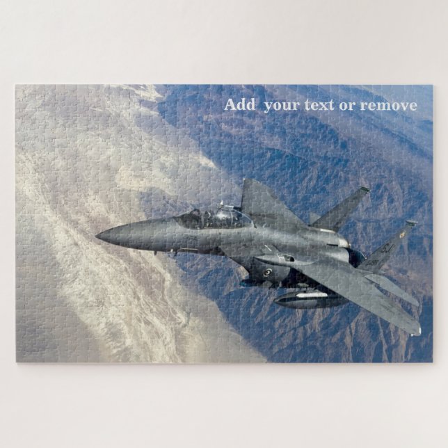 Puzzle photographe F-15 strike Eagle fighter jet aircraft (Horizontal)