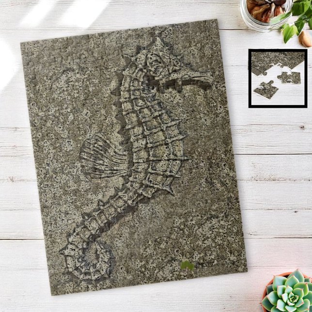 Puzzle Photographie de l'hippocampe texturé de Sandy (252 piece, 11" x 14" seahorse jigsaw puzzle)