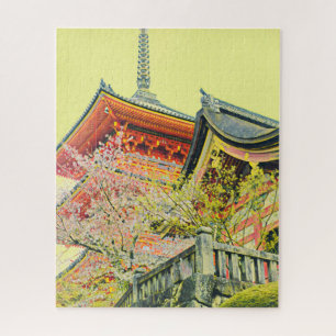 Puzzle Photographie du temple japonais de Kyoto Springtim