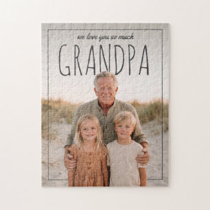 Puzzle PhotoPop personnalisé On t'aime tellement Papy
