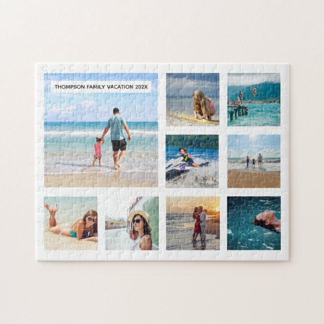 Puzzle Photos de vacances familiales personnalisées Puzzl (Horizontal)