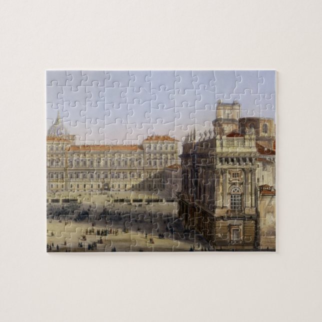 Puzzle Piazza Castello, Turin, gravé par F. Citterio (c (Horizontal)