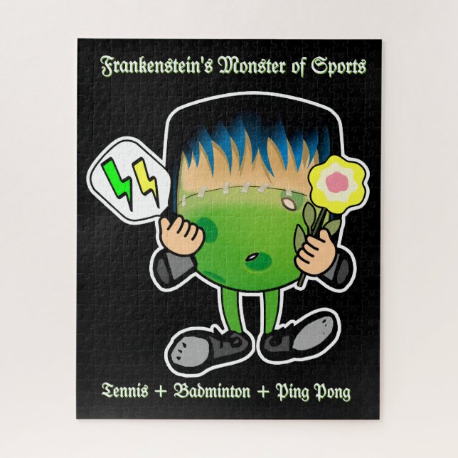 Puzzle Pickleball - le monstre des sports de Frankenstein (Vertical)