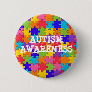 Puzzle Piece Autismus Sensibilisierungsknöpfe Button