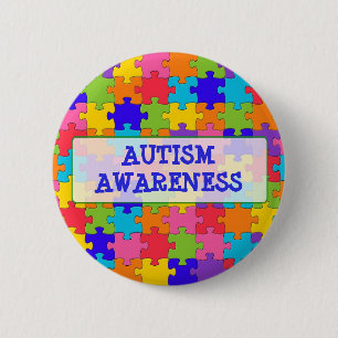 Puzzle Piece Autismus Sensibilisierungsknöpfe Button