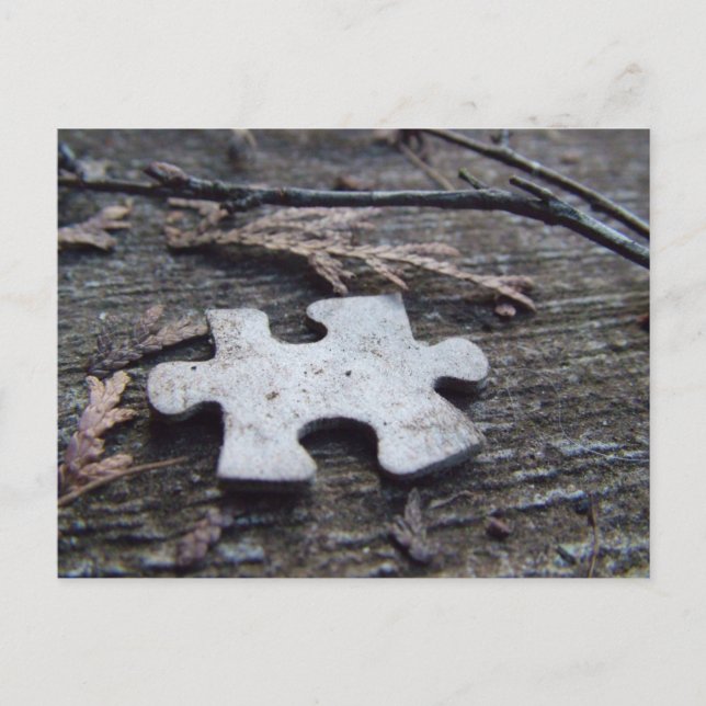Puzzle Piece Postkarte (Vorderseite)
