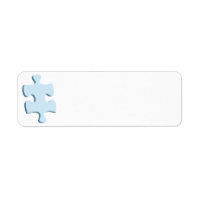 Puzzle Piece Rücksendeadressen-Aufkleber