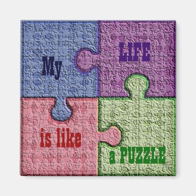 Puzzle Pieces Magnet (Vorne)