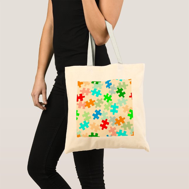 Puzzle Pieces Tote Bag Tragetasche (Von Creator hochgeladen)