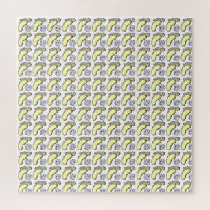 Puzzle Pied bébé doré