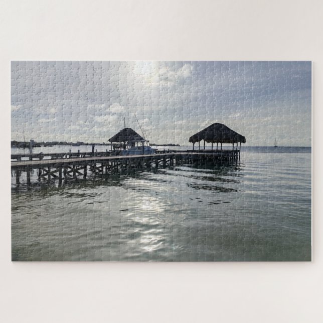 Puzzle Pier with Palapas (Horizontal)