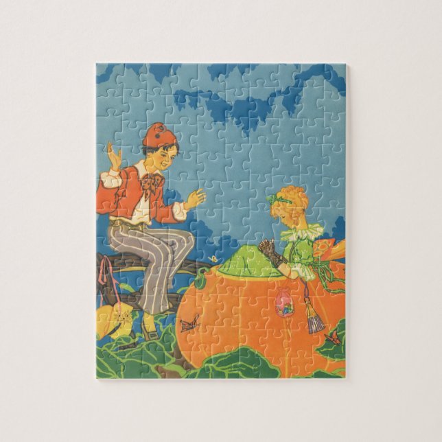 Puzzle Pierre Pierre Mangeur de Citrouille, Comptine de N (Vertical)