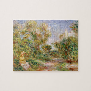Puzzle Pierre une femme de Renoir dans un paysage