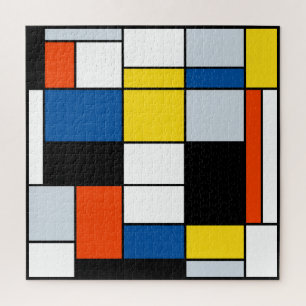Puzzle Piet Mondrian Composition A - Art Moderne Abstrait