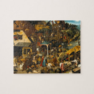 Puzzle Pieter Bruegel l'Ancien - Proverbes Néerlandais