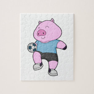 Puzzle Pig Soccer joueur Soccer