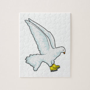 Puzzle Pigeon Patinage sur glace Patins sur glace