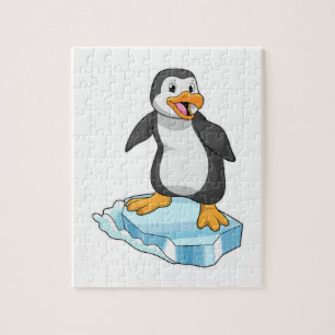 Puzzle Pingouin sur glace floc