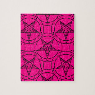 Puzzle pink baphomet