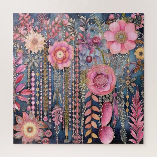 Puzzle Pink Boho (Vertical)