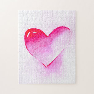 Puzzle Pink coeur pop art valentine