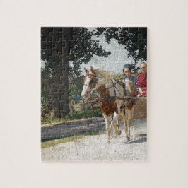 Puzzle Pinto et enfants en buggy