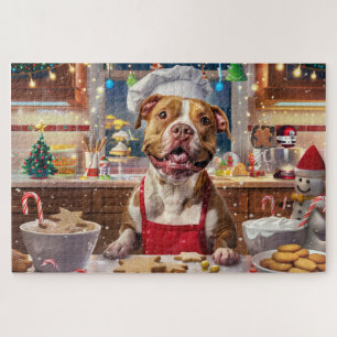 Puzzle Pit Bull - Fête de Noël