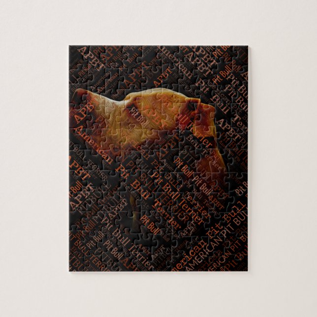Puzzle Pitbull Terrier américain (Vertical)