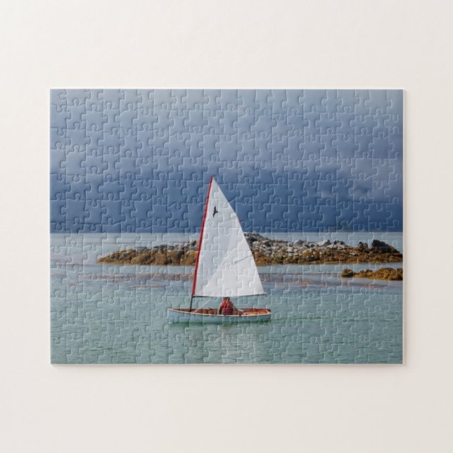 Puzzle pittoresque de navigation de canot de (Horizontal)