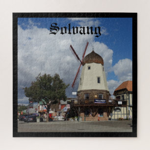 Puzzle Pittoresque moulin à vent Danois Ville de Solvang 