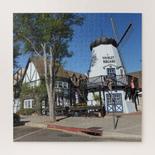 Puzzle Pittoresque moulin à vent Danois Ville de Solvang 
