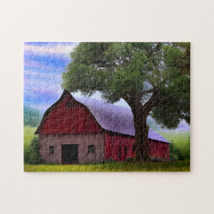 Puzzle Pittoresque Rustique Feuille d'érable d'automne